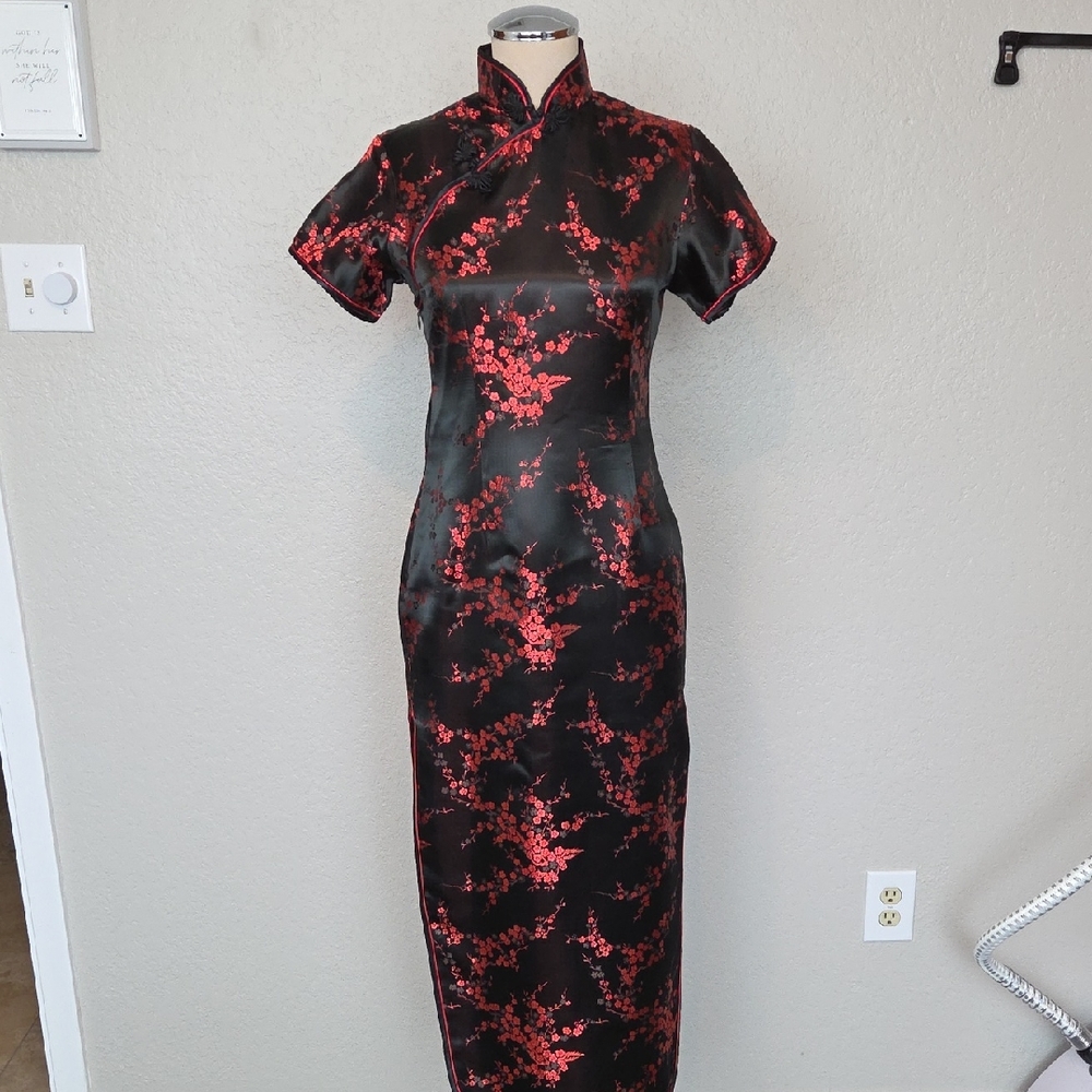 Mei Gui Asian Silk Dress Size S